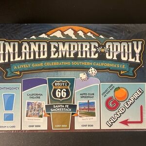 Inland Empire Opoly (Game, 2018) Late For The Sky New Sealed